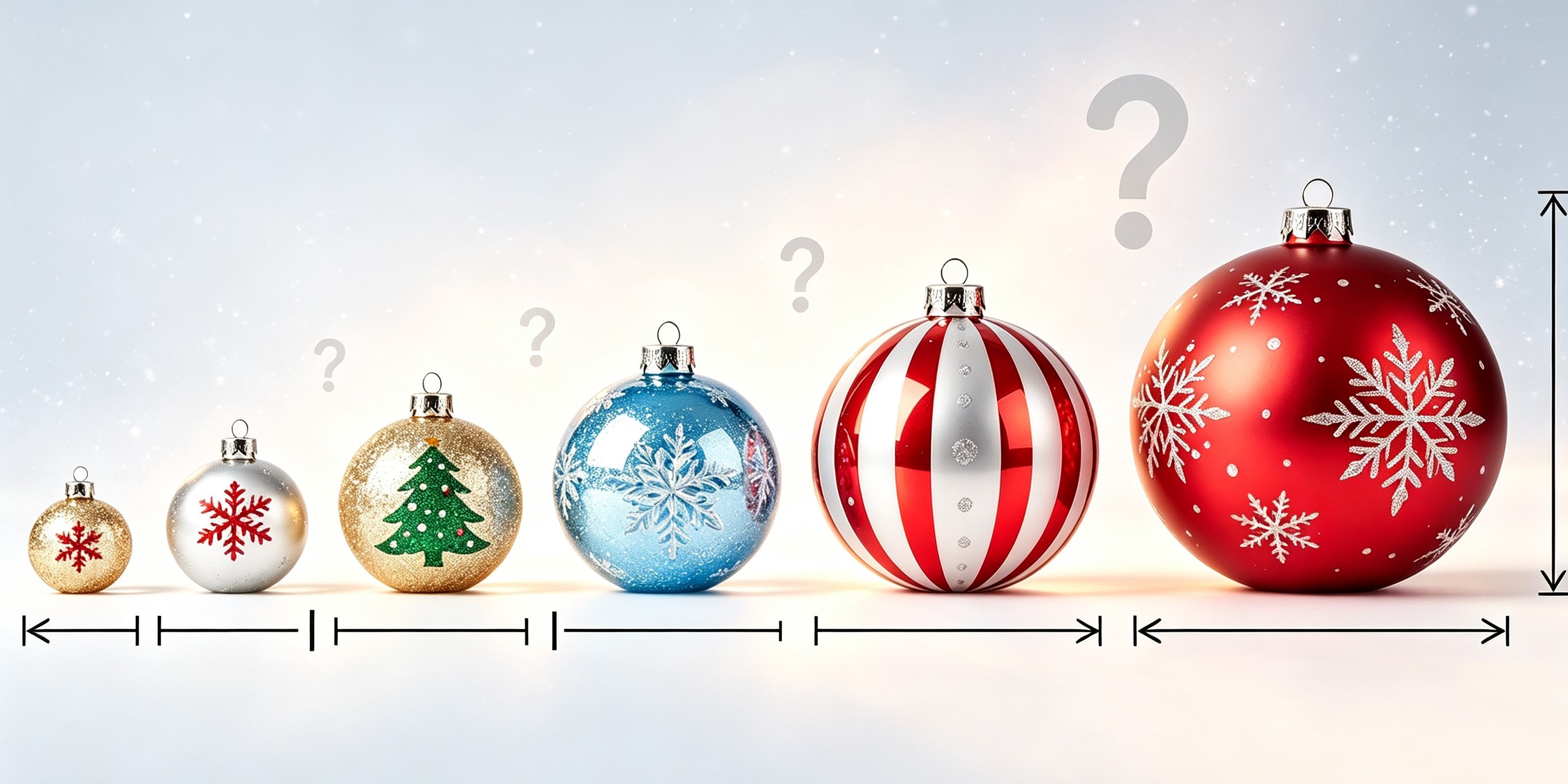 christmas-ornament-sizes-guide.jpg Christmas ornament sizes guide showing different Christmas ball sizes