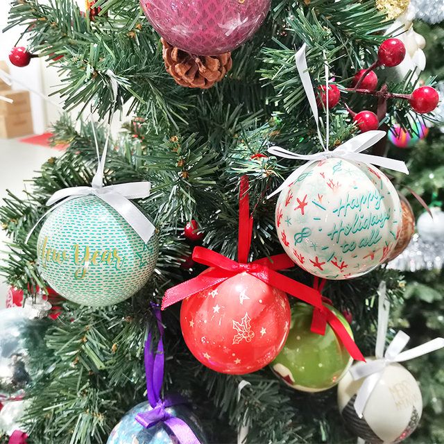 Handmade Paper Mache Balls Party Decoration Hanging Christmas Decorative