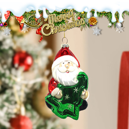 OEM&ODM Christmas Glass Pendant for Christmas Decoration