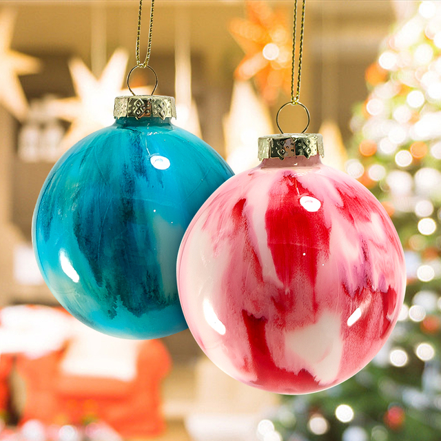 Hand-painted Colorful Christmas Glass Ball