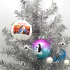 Custom Christmas Decoration With Decals Hanging Glass Balls 