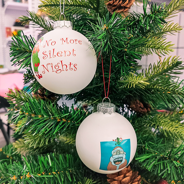 Festive Unique Colorful Christmas Tree Ornaments