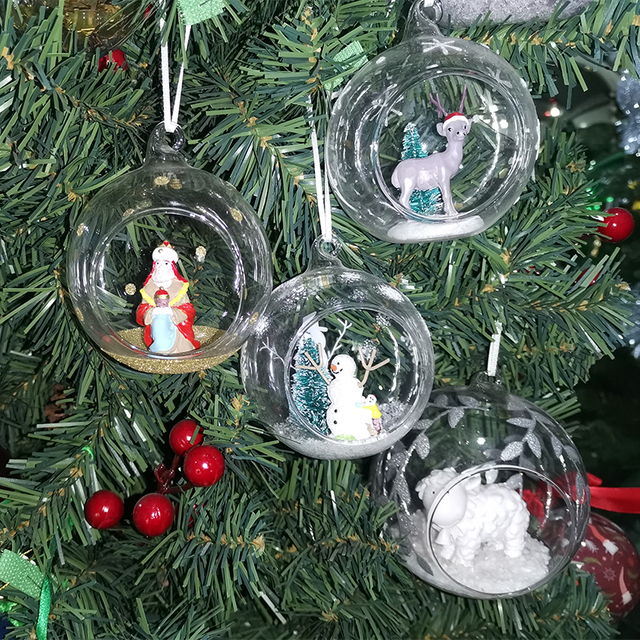 Fillable Clear Balls for Christmas Tree