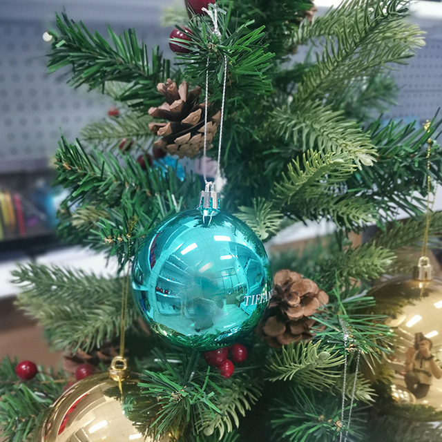 Smooth Metallic Practical Hook Customizable Christmas Festival Ornament Balls