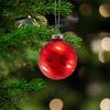 Printed Christmas Glass Ornament Balls