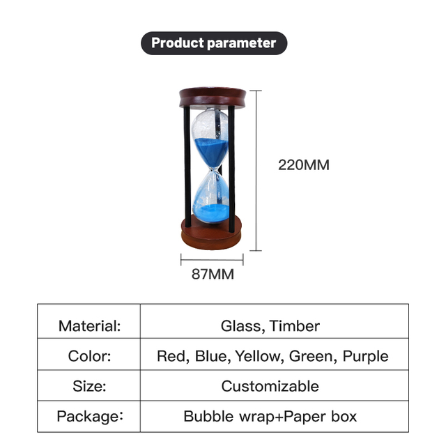 Decorative Plastic Sand Timer Hourglass Sandglass