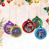 Printed Christmas Glass Ornament Balls