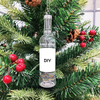 Creative DIY Christmas Ornament – Mini Glass Bottle Hanging Decoration for Personalized Holiday Décor